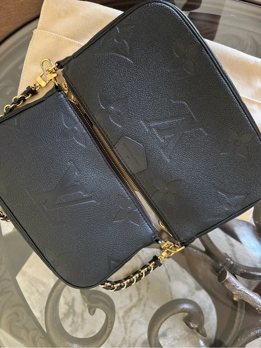Louis Vuitton sleek black